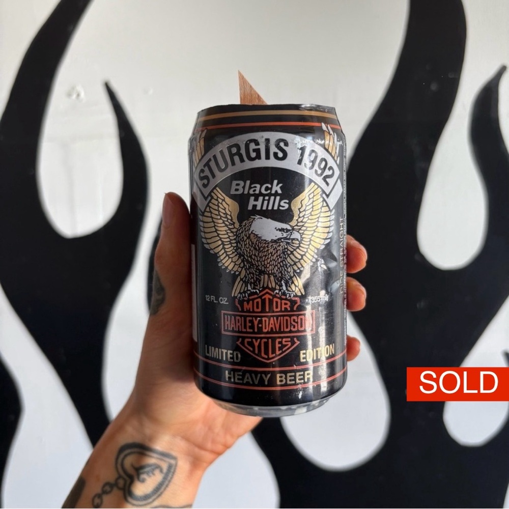 SOLD❌Harley-Davidson Sturgis 1992 Black and Orange Candle